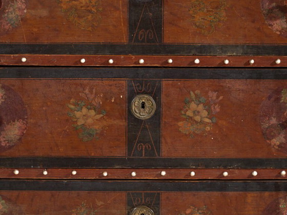 Cassettiera popolare antica dipinta – Austria, circa 1900 – Cassettiere, Porcelain, Wood (photo 13 of 40)