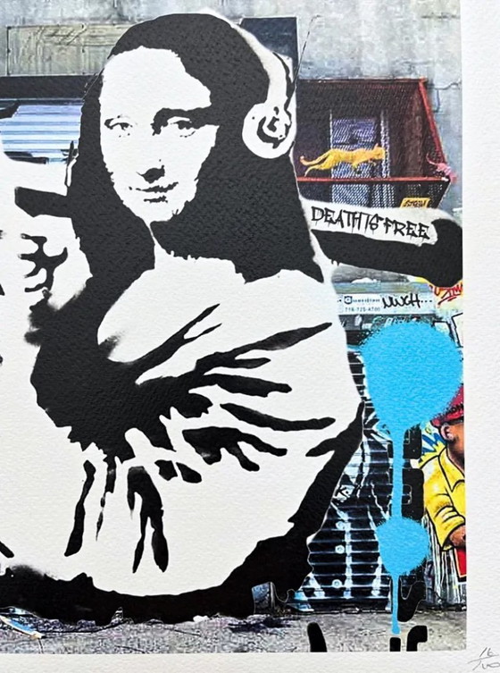 Image 1 of Death NYC - Banksy Mona Lisa Bazooka - Édition limitée avec certificat