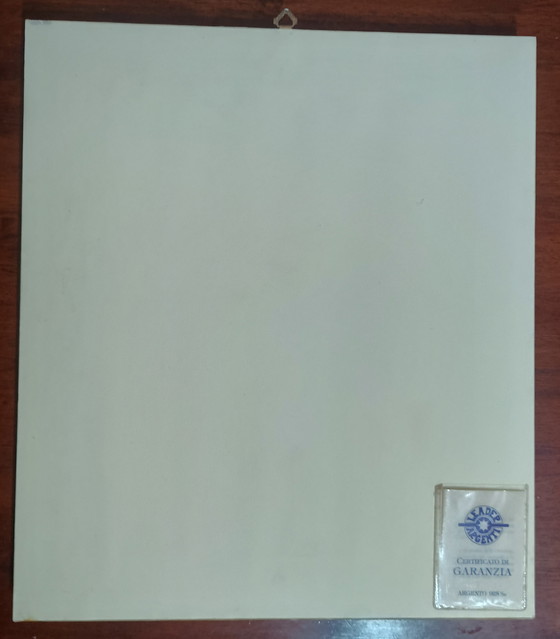 Image 1 of L. Pesaresi (Leader Argenti) – Madonna col Bambino – Argento 925 e Pelle