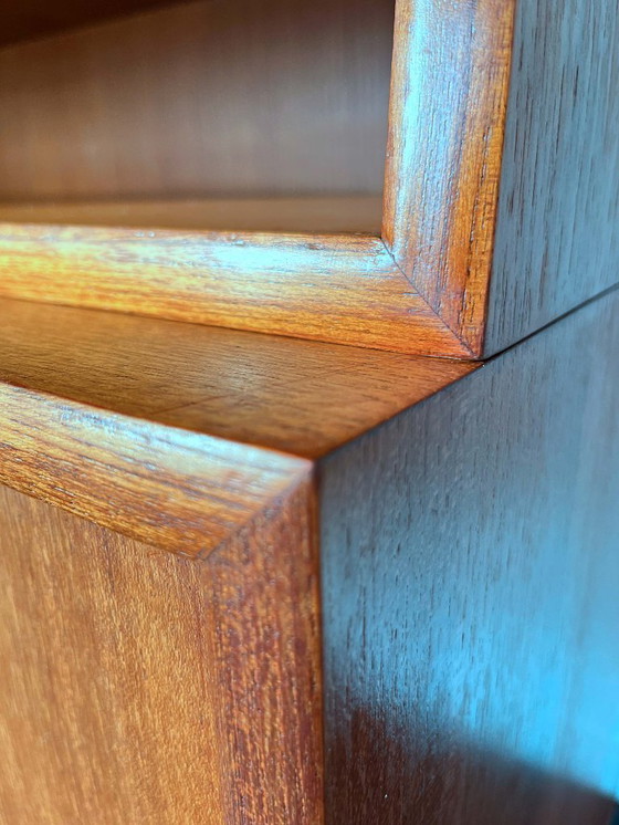 Image 1 of Scrivania da segretaria, scrivania da scrittura, mobile a 4 elementi, teak, WK Möbel, 1967