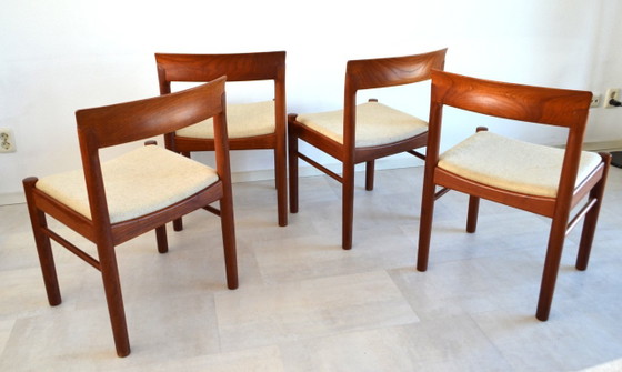 4 x Chaises de salle à manger Vintage Bramin Design Danois – Textile, Wood (photo 5 of 11)