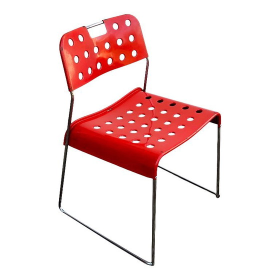 Image 1 of 4x sedie impilabili omstak di rodney kinsmann per bieffeplast, italia, 1971