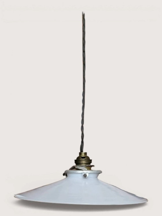 Lampada a sospensione in opalina – Lampade a sospensione, Art Deco (photo 2 of 7)
