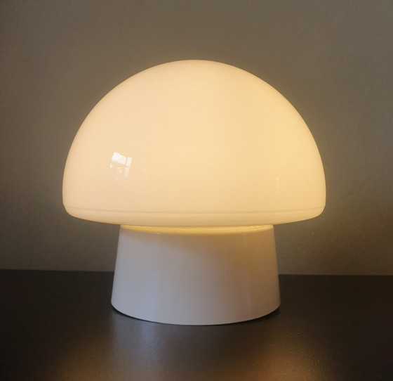 Image 1 of Vintage mushroom / champignon plafondlamp, Bauhaus stijl
