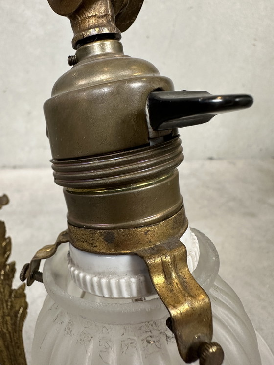 Image 1 of Art nouveau table lamp - flower