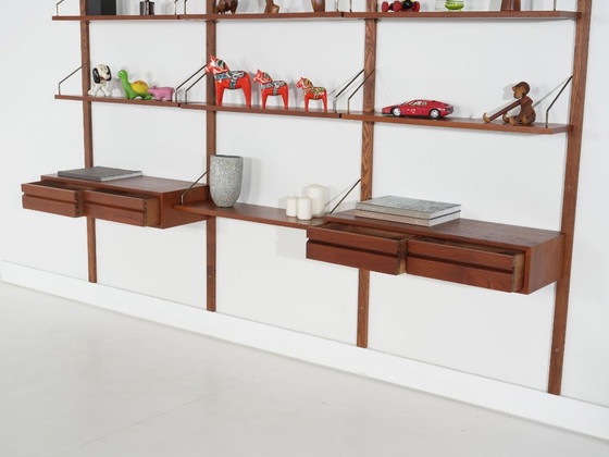 Scaffali a muro modulari Cado di Poul Cadovius, impiallacciatura in teak, Danimarca, anni '60 – Legno (photo 12 of 12)