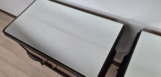 Image 1 of Art Deco bedside tables "Vanity" from the land of the sun (Castrocaro Terme)
