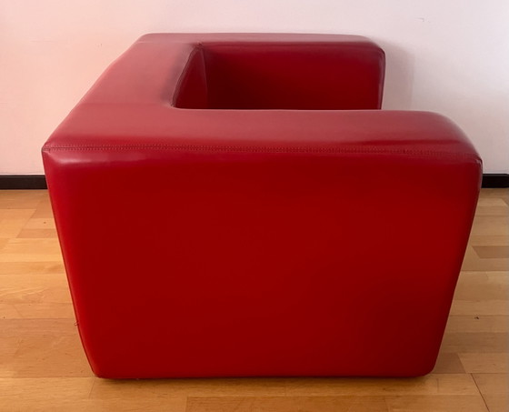 Throw-Away Willie Landels Zanotta rood Italië – Fauteuils, Plastic, Skai (photo 8 of 13)