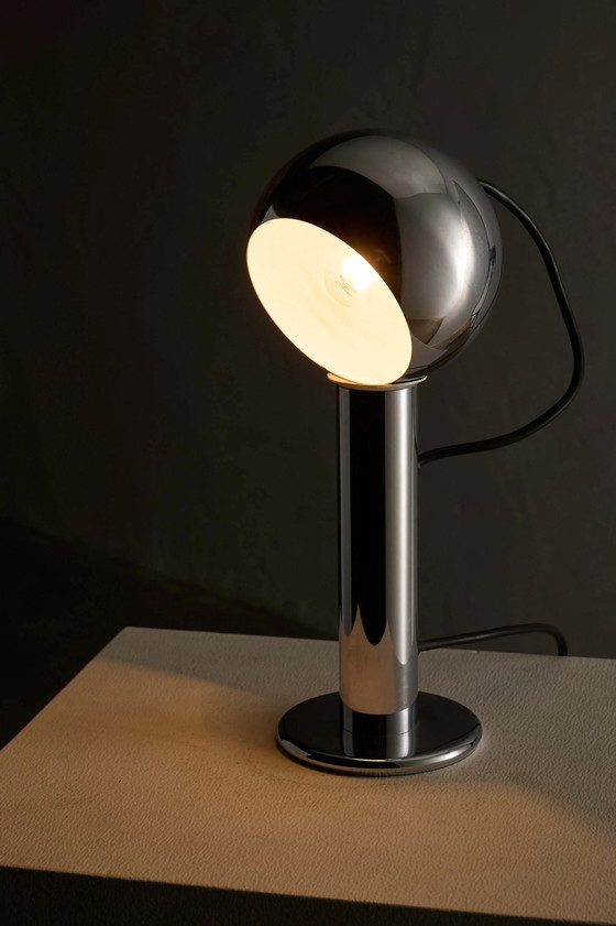 Chrome 'Eyeball' Table Lamp by Massive (photo 5 of 8)