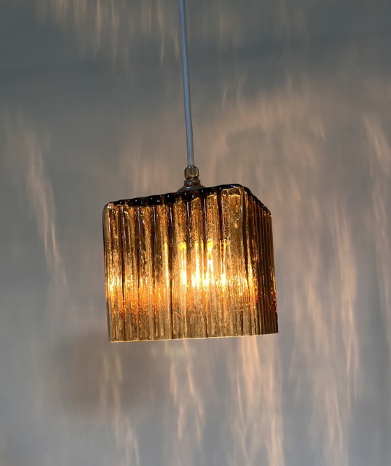 Vintage Art Deco Glass Pendant Light – Pendant lamps (photo 4 of 10)