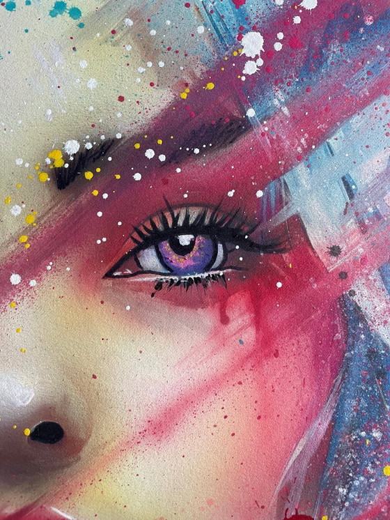 Image 1 of NO1R - Eterno etéreo - Cuadro enmarcado del artista