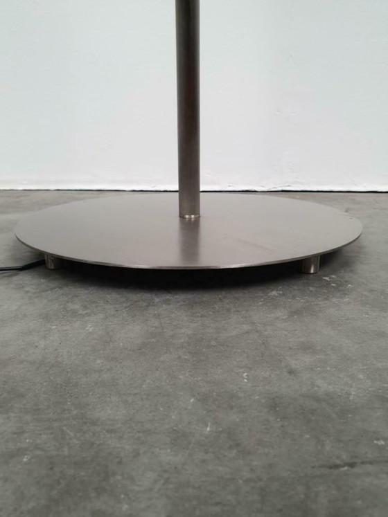 Image 1 of 2 grands lampadaires design en acier inoxydable avec variateur