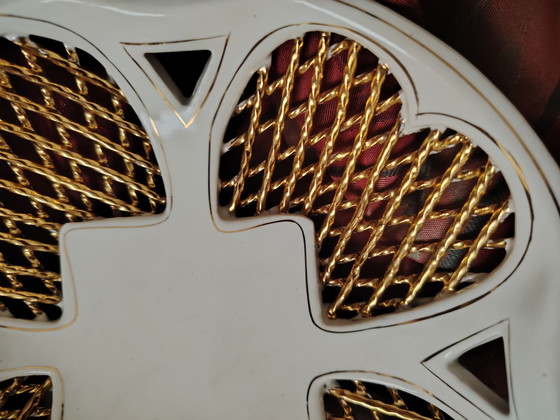 Image 1 of KSF Kirov Plant Kirow Faience Kommand met Uitsparing Jaren 60