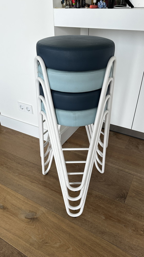 Image 1 of Lot de 4 tabourets de bar Midj Apelle JUMP H65 - Designer Italian Seating