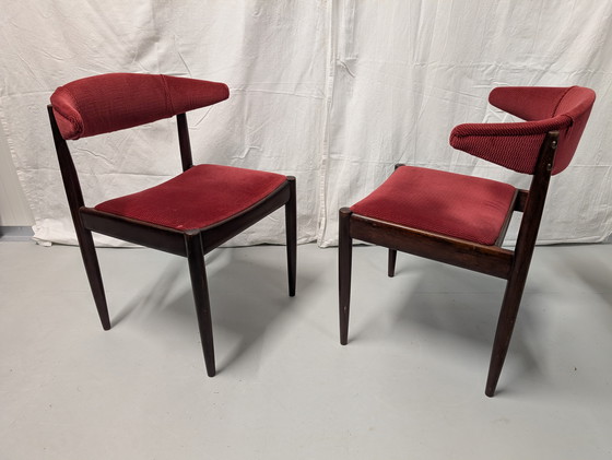 Image 1 of 6 A.W.A. Mid Century Dutch Design Kuhhorn Esszimmerstühle