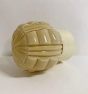 Crème geblokte Thabur plafondlamp Art Deco antieke lamp