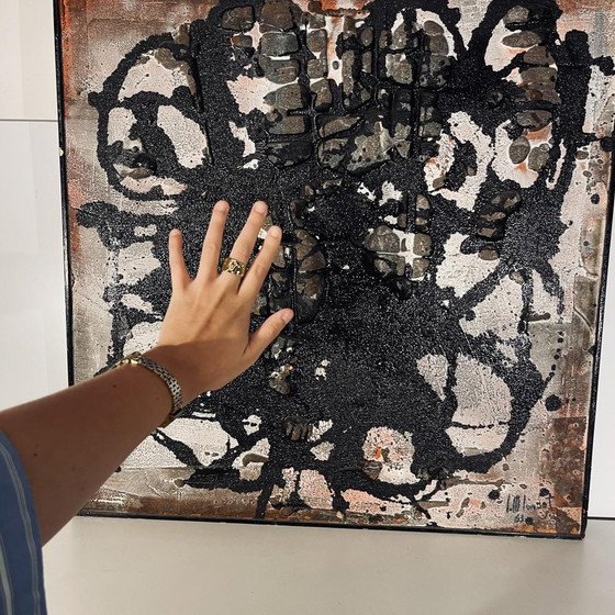 Louis-Marie Londot, Huile et Concrétions sur Panneau N° 16, 1963, Technique Mixte – Peintures et dessins (photo 2 of 11)