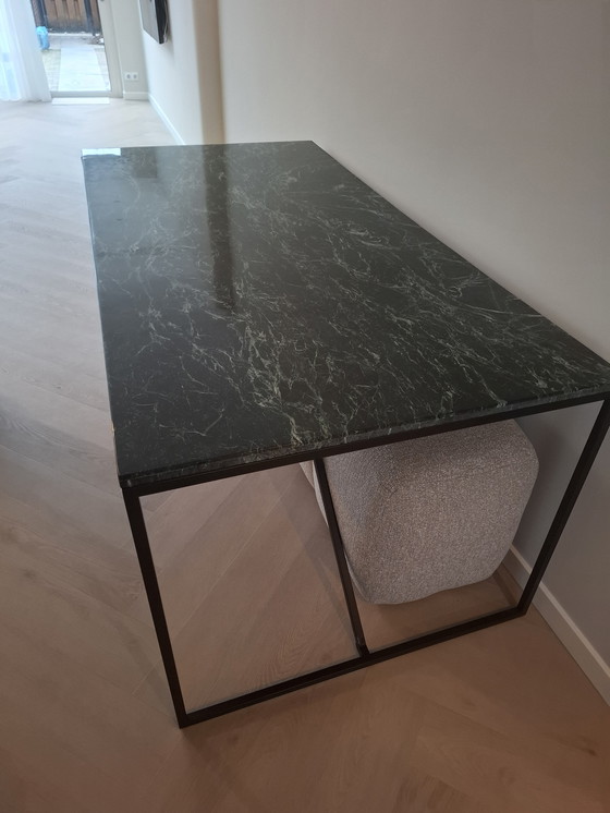 Image 1 of Green marble dining table, brand: Furnified