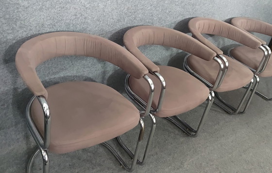 Image 1 of 4 CHAIRS MID - CENTURY MODERN DESIGN KITCHEN CHAIR CHAIR DANISH 60s VINTAGE RETRO 60s ARMCHAIR