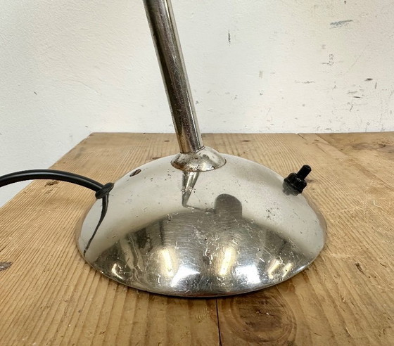 Image 1 of Lampada da tavolo vintage in smalto verde, anni '50