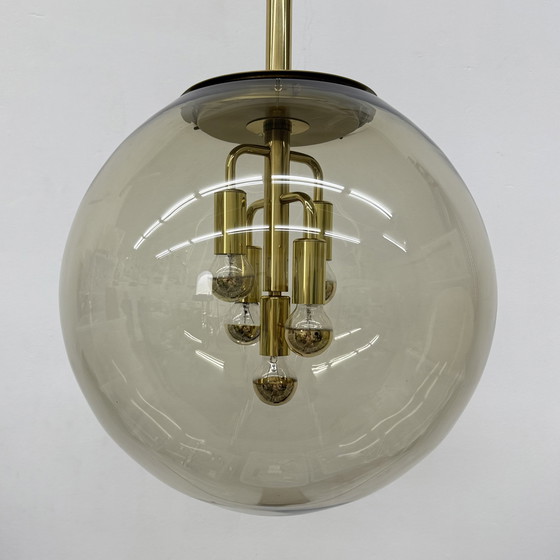 Image 1 of Doria Leuchten globe glass hanging lamp , 1970s
