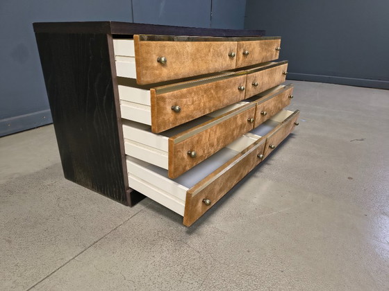 Image 1 of Cassettiera italiana vintage in velluto, anni '70