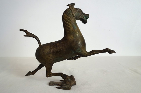 Image 1 of Bronze Ganzu horse statue, China