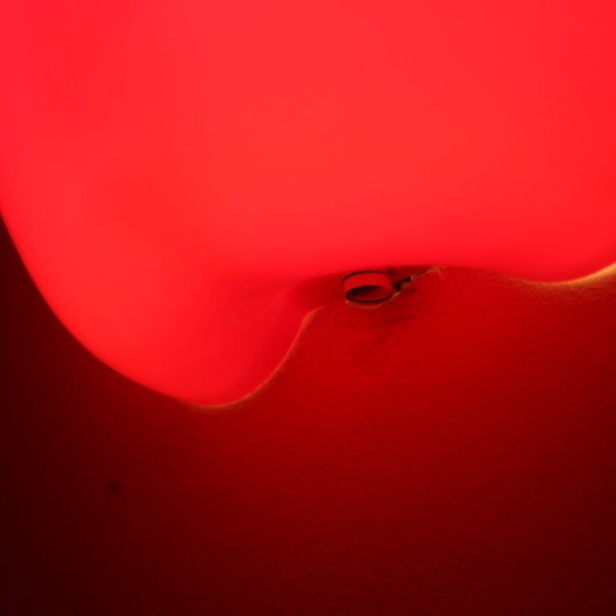 Image 1 of Applique murale vintage rétro en verre