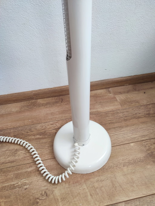 Tube floor lamp white cream Eighties fluorescent tubes tube