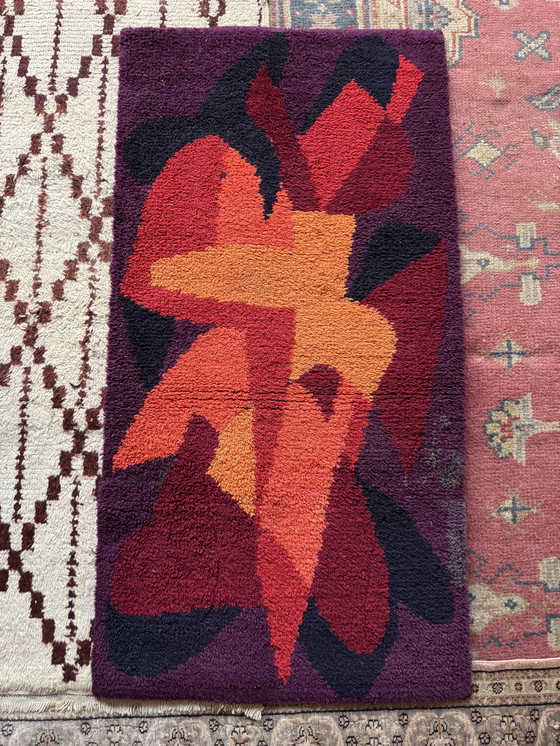 Image 1 of Skandinavischer Pop-Art-Teppich aus den 1970er Jahren