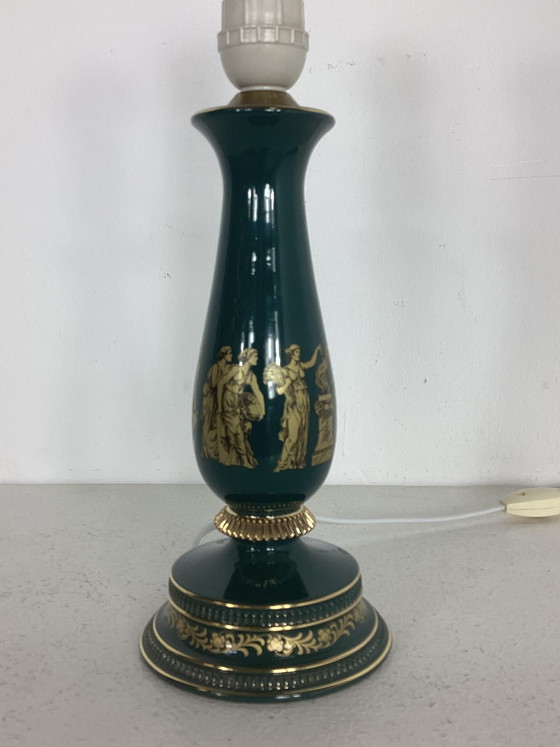 Image 1 of Vintage Italian Florentine porcelain lamp