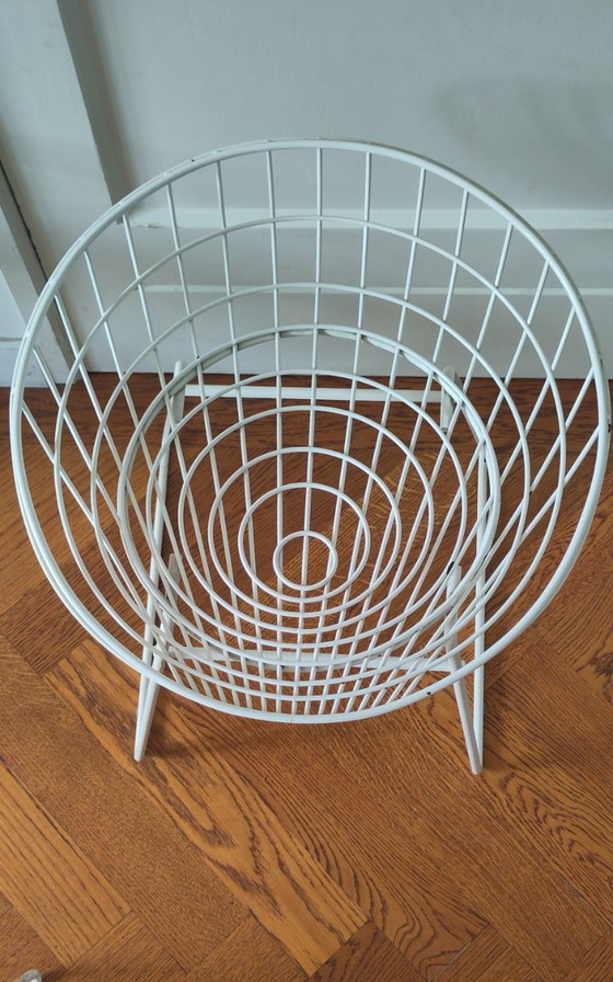 Image 1 of Pastoe wire stool white KM 05 4 pcs.