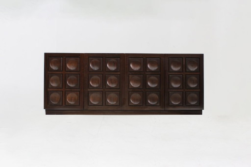 Buffet brutaliste vintage des années 1970