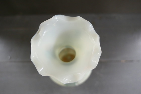 Image 1 of Vintage Toscaanse Opaline Vaas Marmer Effect Italy