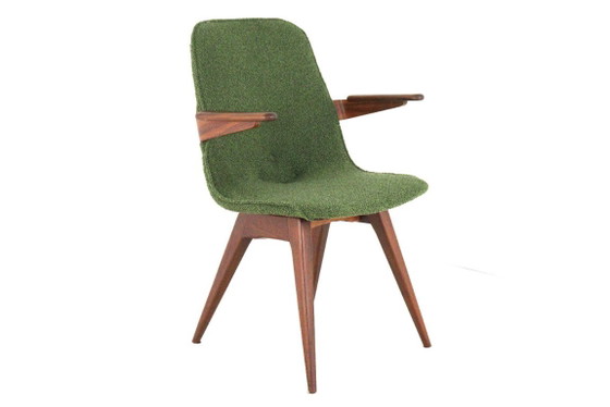 Image 1 of G.J. van Os stoel vintage nieuw gestoffeerd
