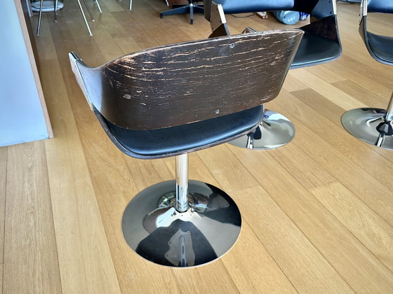 4x Rudi Verelst para sillas de comedor Novalux – Chrome, Wood (photo 10 of 11)