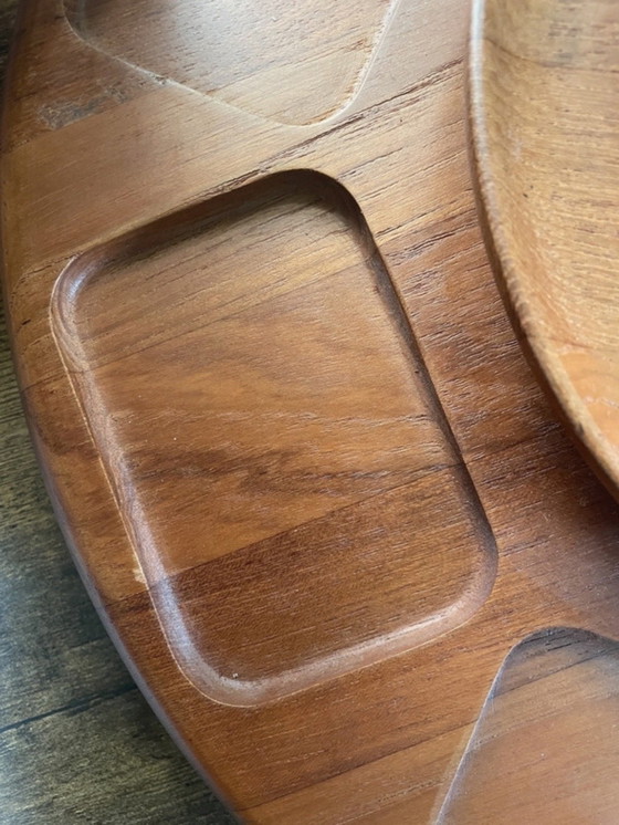 Image 1 of Bandeja para servir Lazy Susan de teca XL de DIGSMED Denmark
