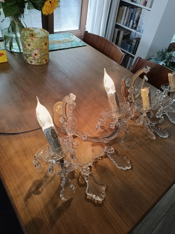 Set Maria-Theresia-Wandlampen – Wandleuchten, Metal, Glass (photo 5 of 7)