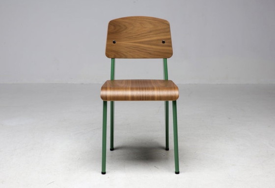 Vitra Standard Chair Blé Vert Vert & Noyer – Chaises de salle à manger, Aluminium, Wood (photo 3 of 11)