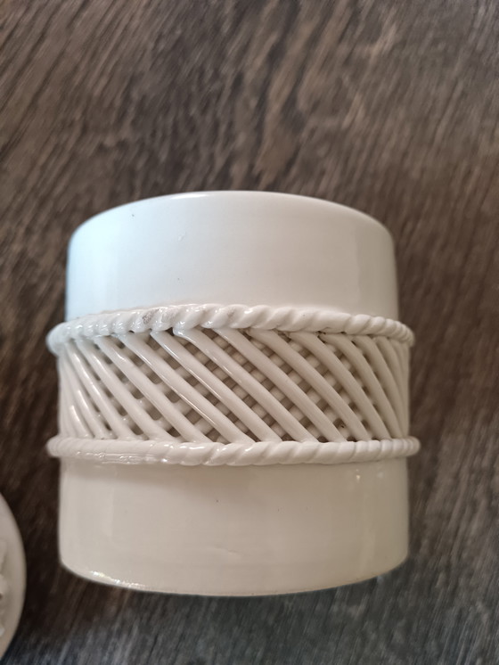 Image 1 of Boîte en porcelaine de style Capodimonte des années 1950 et 1960