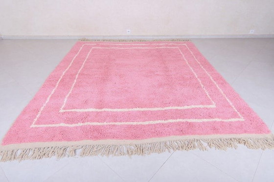 Traditioneel roze Marokkaans Beni Ouraine-tapijt, handgemaakt, 3/4 m – Ahrend, Vloerkleden en tapijten, Wool (photo 5 of 7)
