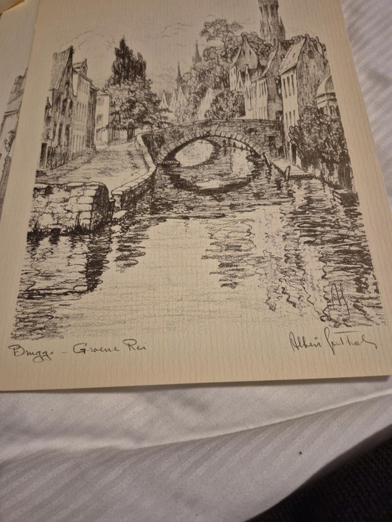 Litografías de Albert Goethals, Arte, Papel, Beige (foto 5 de 15)