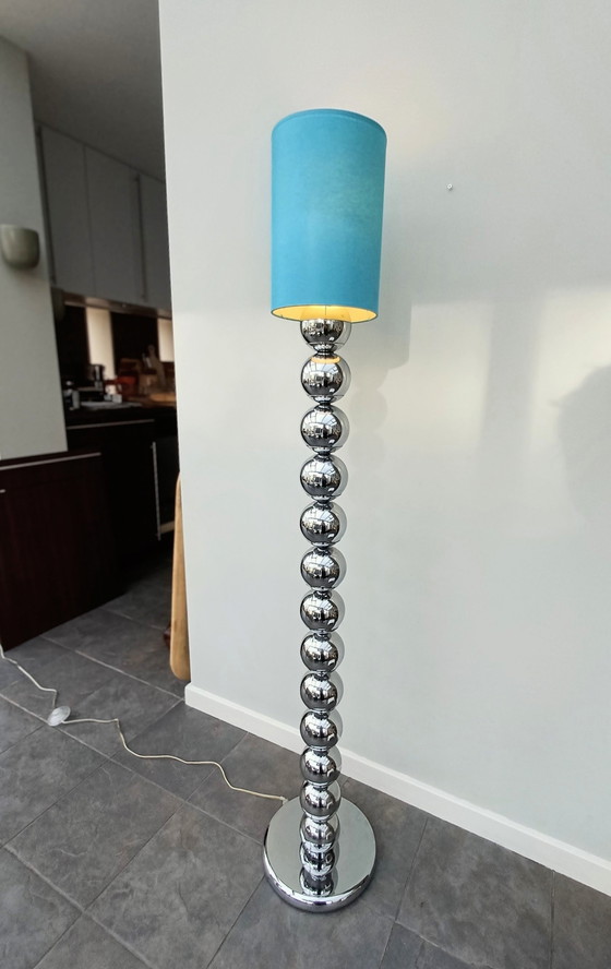 Image 1 of Vintage Vloerlamp Space Age stijl zilver