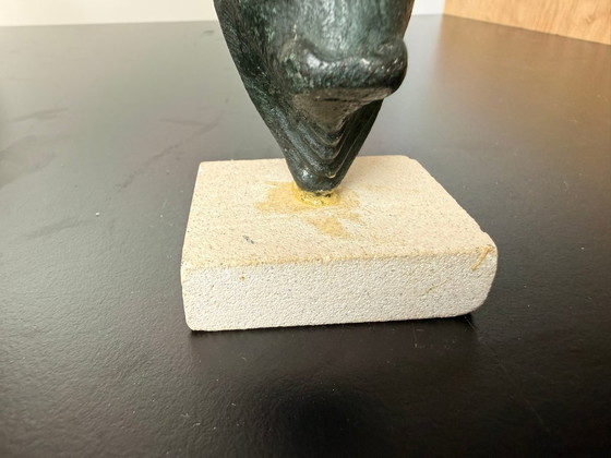 Minoïsche Bronzen Stier Standbeeld – Beeldhouwkunst, Stone (photo 4 of 7)