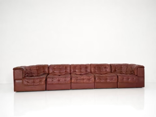 De Sede DS 11 Leather Sofa Couch Desede Armchair Design Modular Elements
