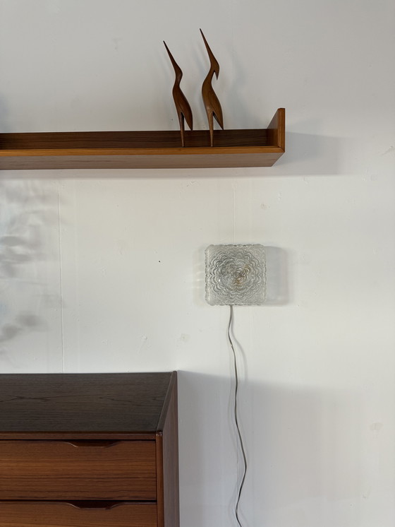 Image 1 of Plafonnier vintage en verre des années 60