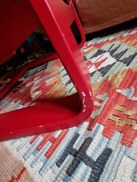 Image 1 of MAGNIFICA POLTRONA IN PELLE ROSSA ROCHE BOBOS