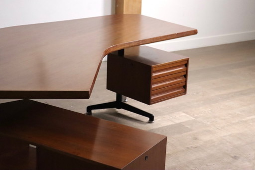Escritorio Boomerang Osvaldo Borsani T96 para Tecno, Italia, 1956 – bureau, Wood (photo 2 of 16)