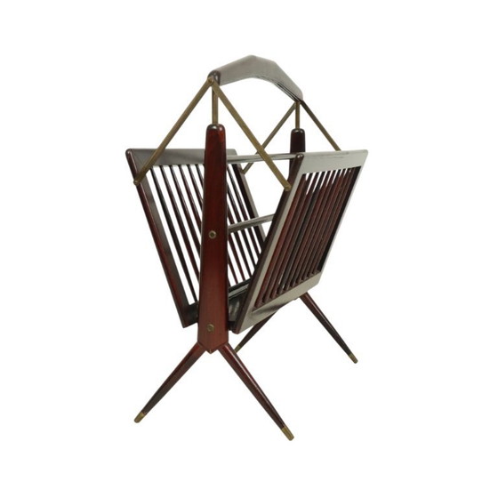 Image 1 of Italian Magazine Rack Magazine Rack Cesare Lacca