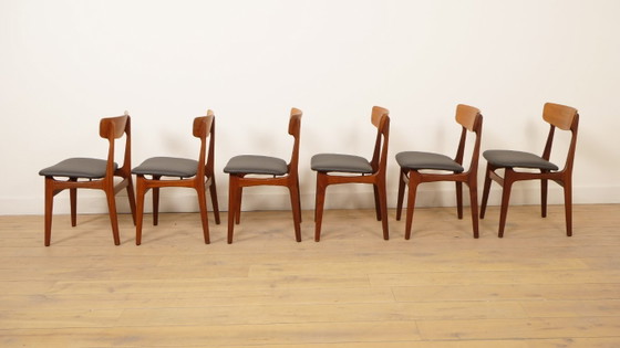 6 X Esszimmerstühle | Schiønning & Elgaard | Teak | Neu gepolstert – schionning & elgaard, Wood (photo 12 of 14)